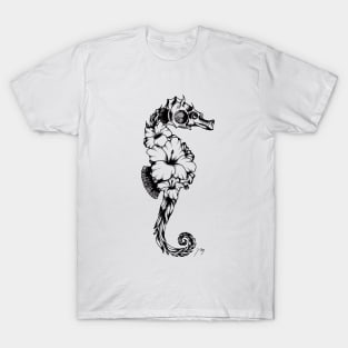 Floral Seahorse T-Shirt